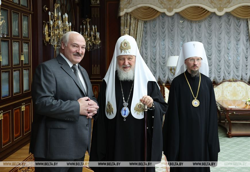 Лукашенко на встрече с Патриархом Кириллом: правда на нашей стороне, мы выдержим любое давление