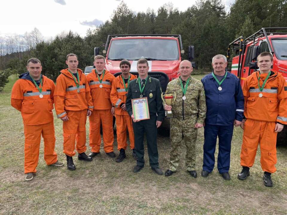 Пожарные Осиповичского лесхоза показали высокий класс