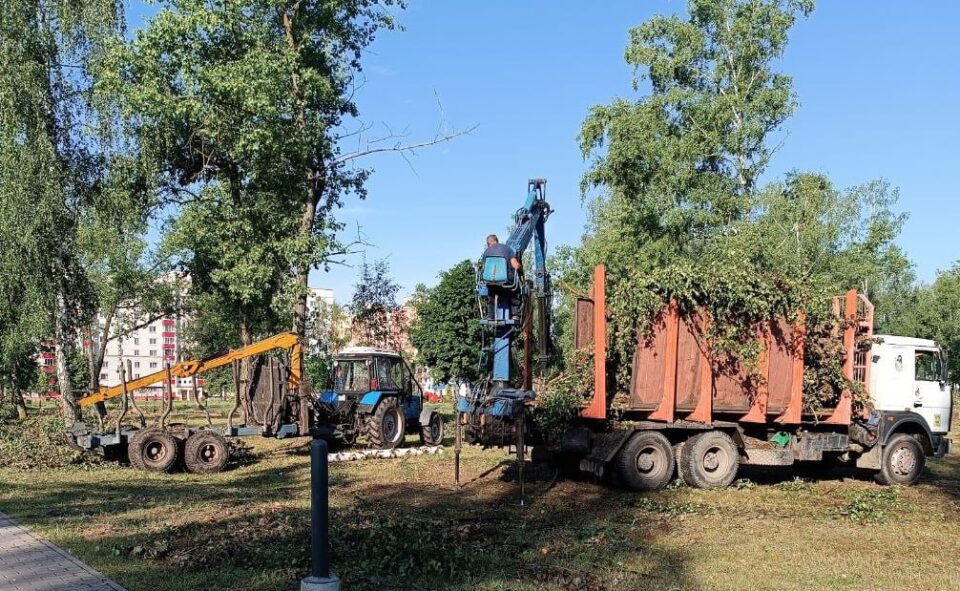 У нядзелю ехалі з сям’ёй з дачы і былі напалоханы відам цэнтральнай вуліцы горада: нібы Мамай прайшоў.