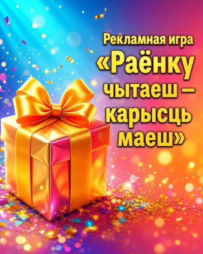 Рекламная игра «Раёнку чытаеш — карысць маеш»